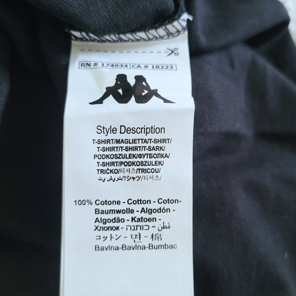 Kappa Authentic Carbent Black🖤 Graphic Tee👕 - NWT - Picture 8 of 16